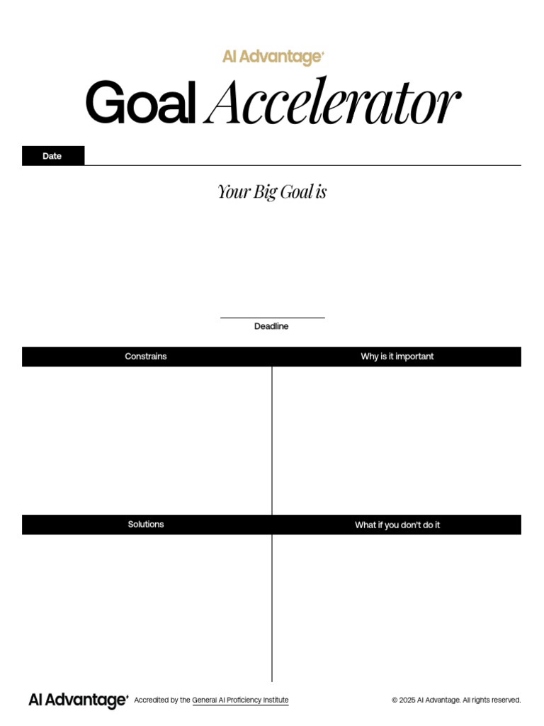 Goal Accelerator | PDF