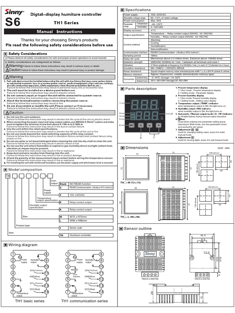 TH1 en S 210601 Inst 4 | PDF | Parameter (Computer Programming) | Relay