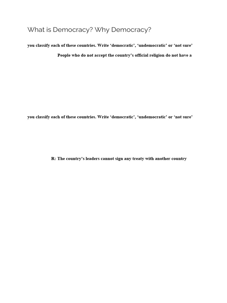 What Is Democracy Text Book Solutions 1 1 | PDF | Democracy | Political ...