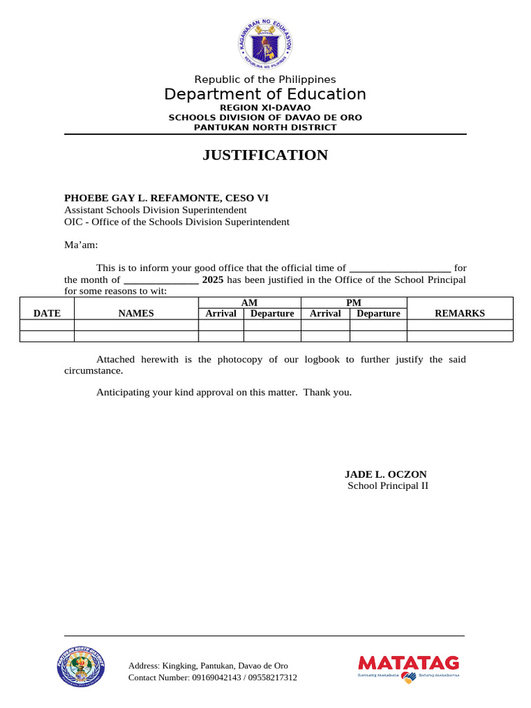Justification 2 | PDF