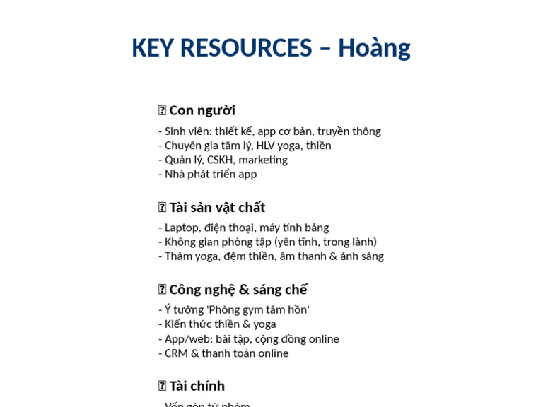 Key Resources Slide | PDF