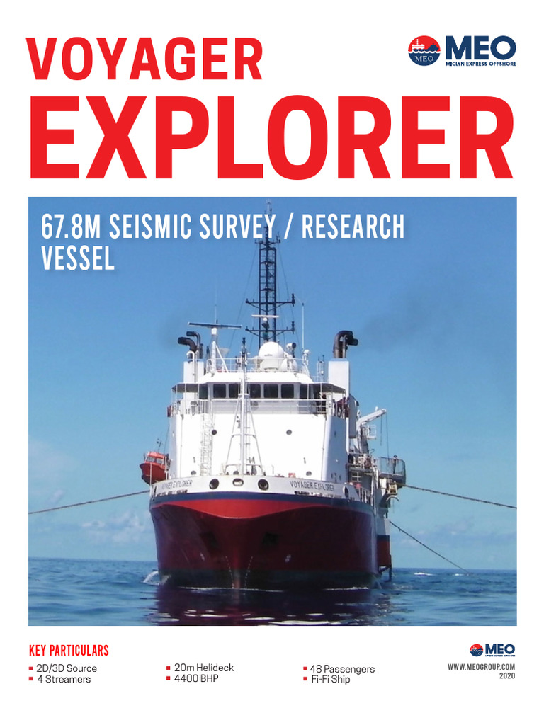 VesselSpecsBrochure Voyager Explorer r4 | PDF | Watercraft | Shipping