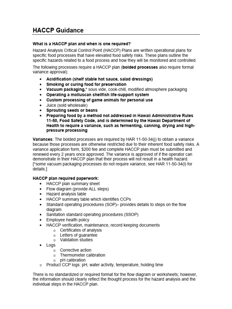 DOH HACCP Template | PDF | Thermometer | Ph
