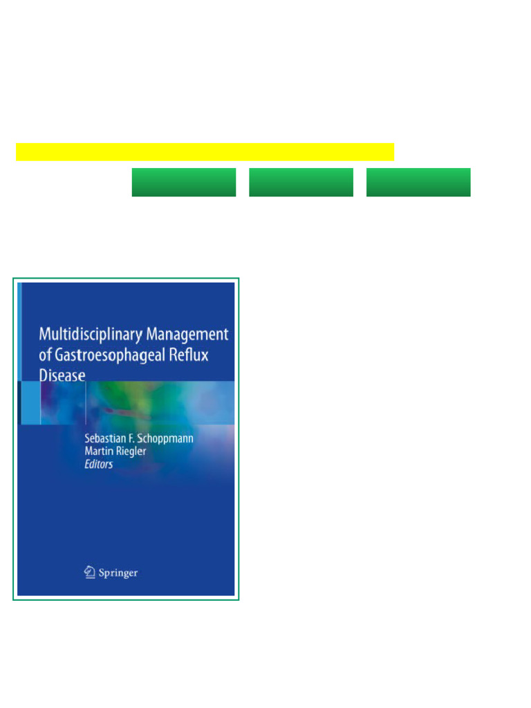 Multidisciplinary Management of Gastroesophageal Reflux Disease ...