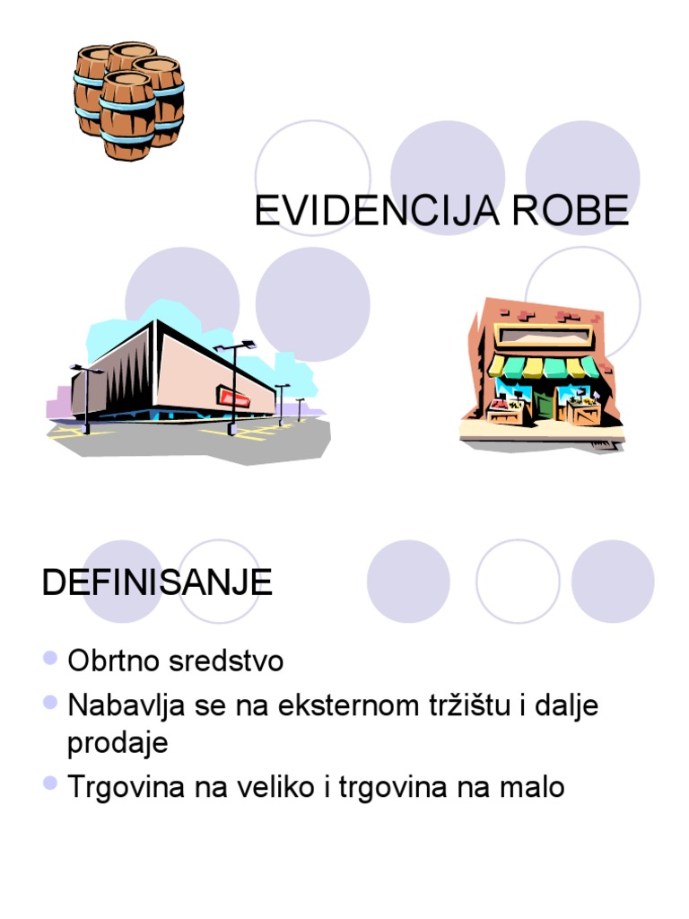 Evidencija Robe | PDF