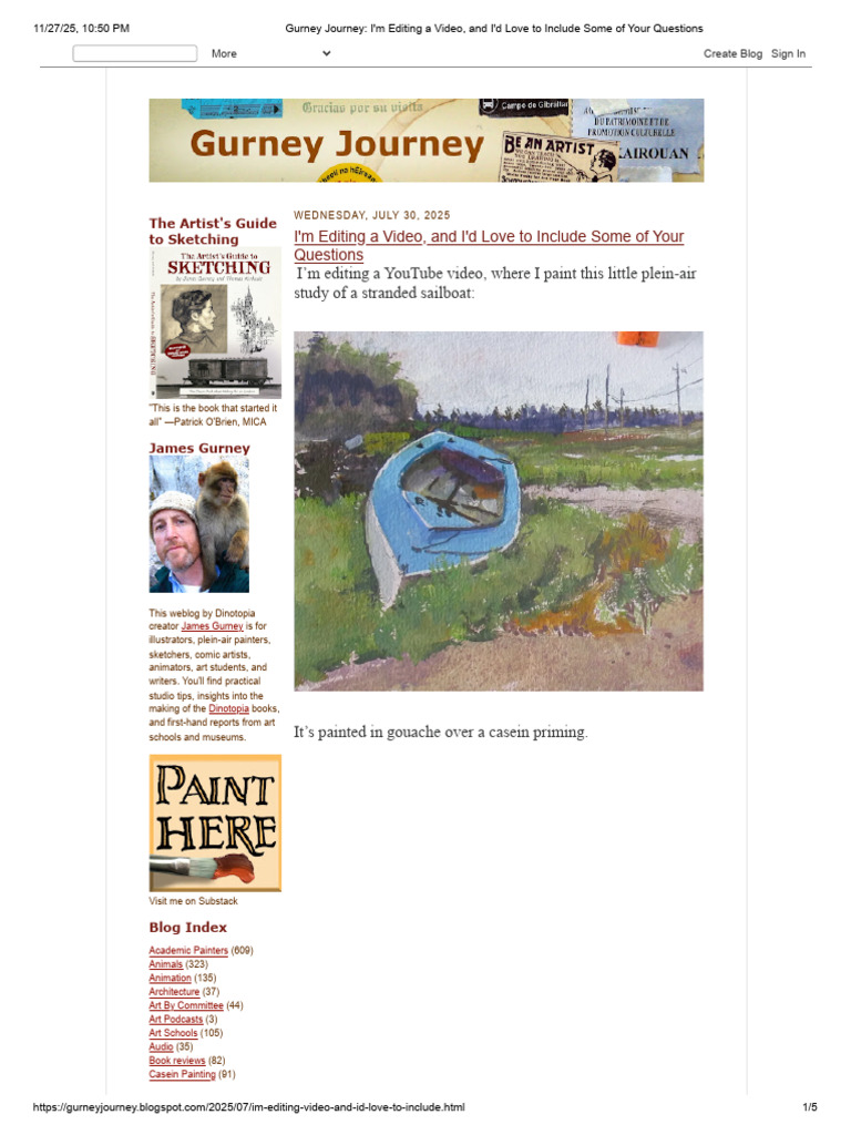 Gurney Journey - I'm Editing A Video, and I'd Love To Include Some of ...