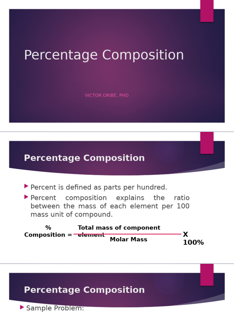 3 4STUDENTS Composition Empricial Molecular Formula | PDF | Mole (Unit ...