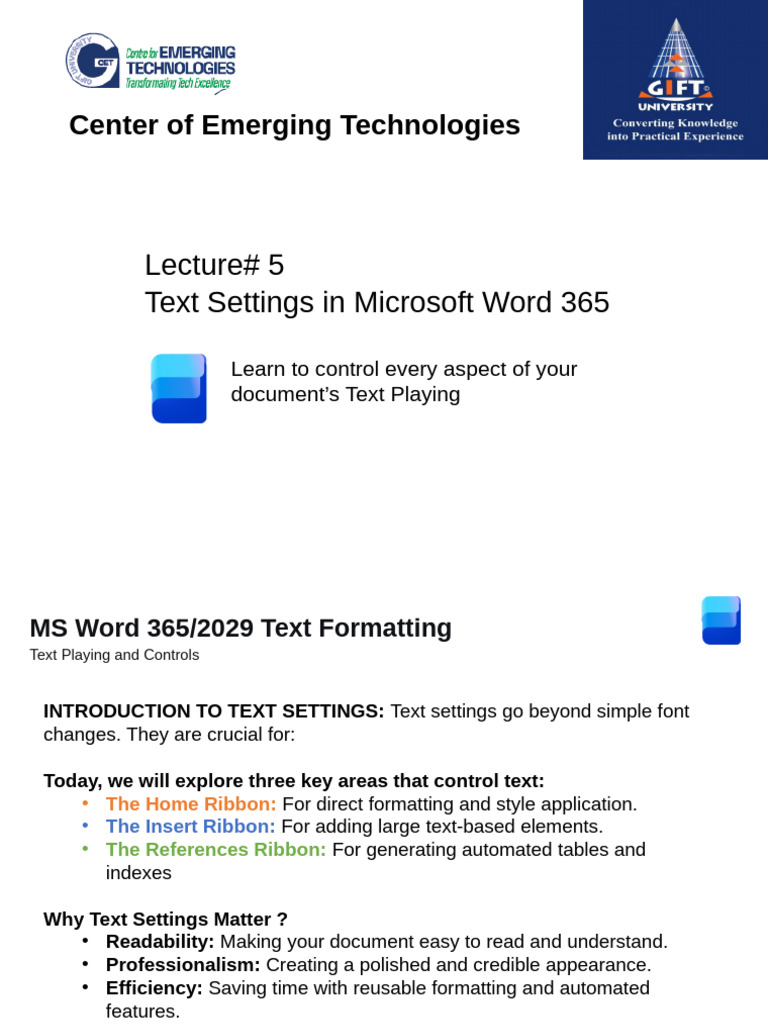 Lecture 5 | PDF | Microsoft Word | Written Communication