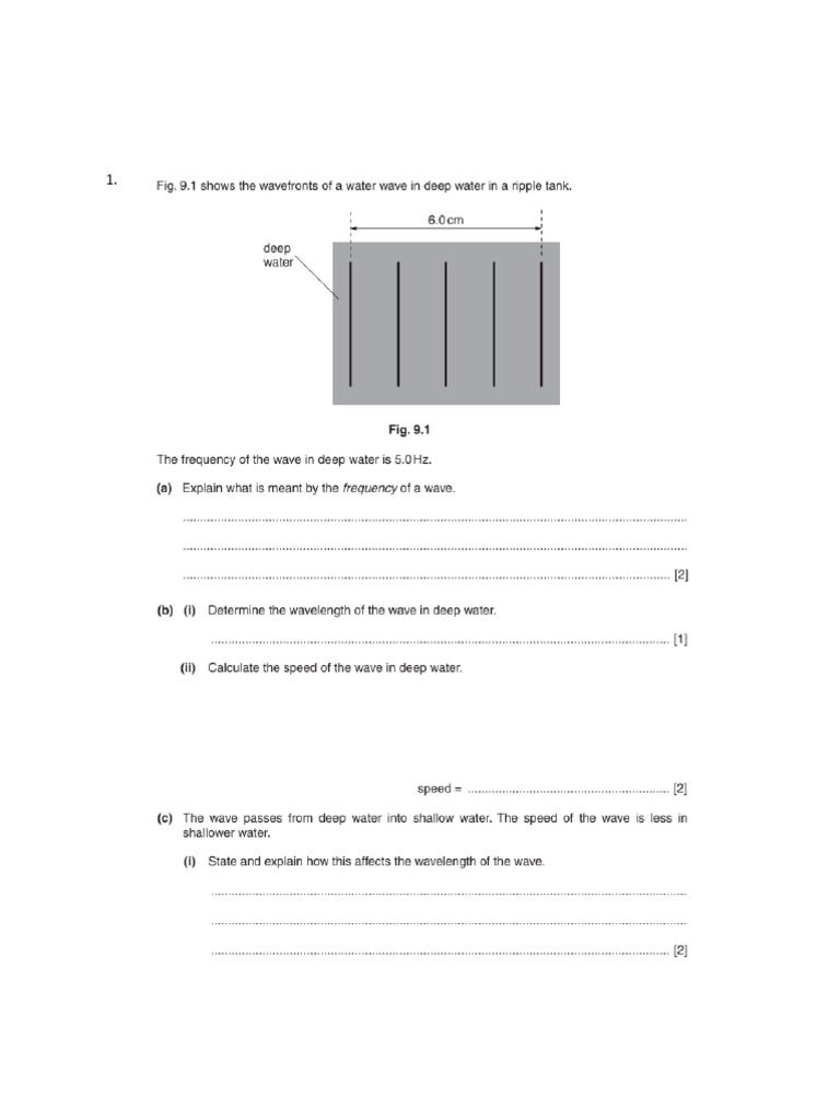 Review Worksheet For Grade X Physics | PDF