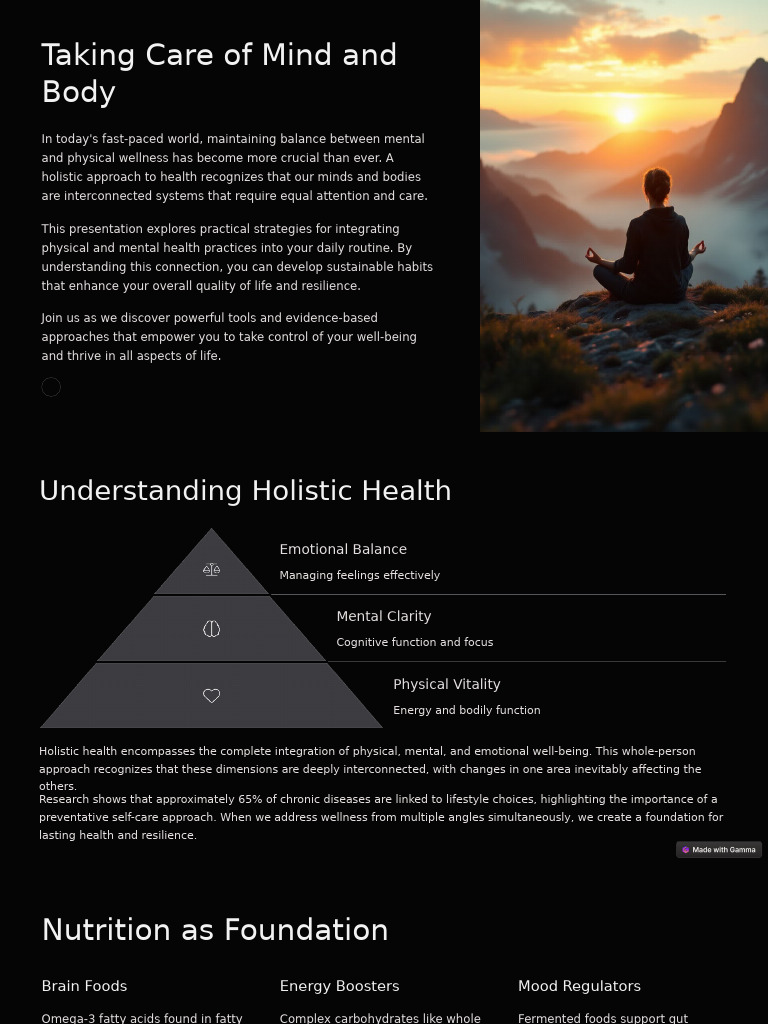 Taking Care of Mind and Body | PDF | Sleep | Mental Health