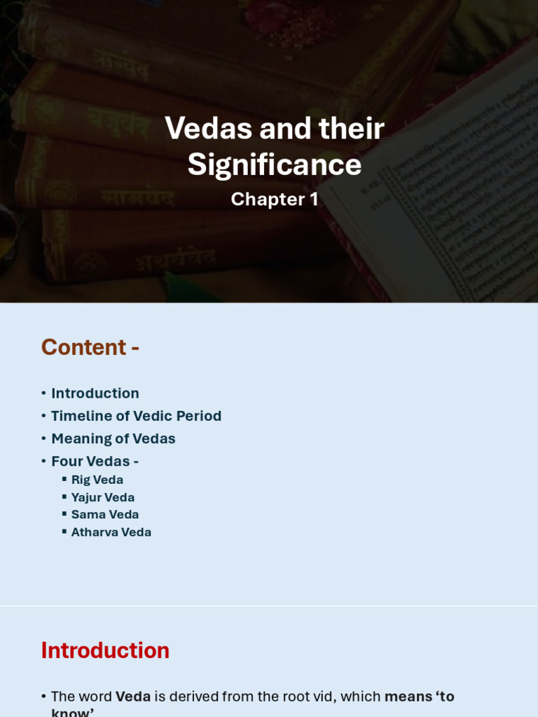 Understanding the Four Vedas | PDF