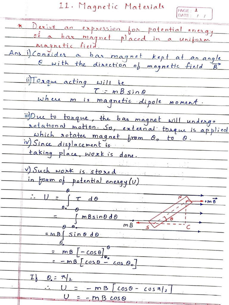 Magnetic Material Notes | PDF