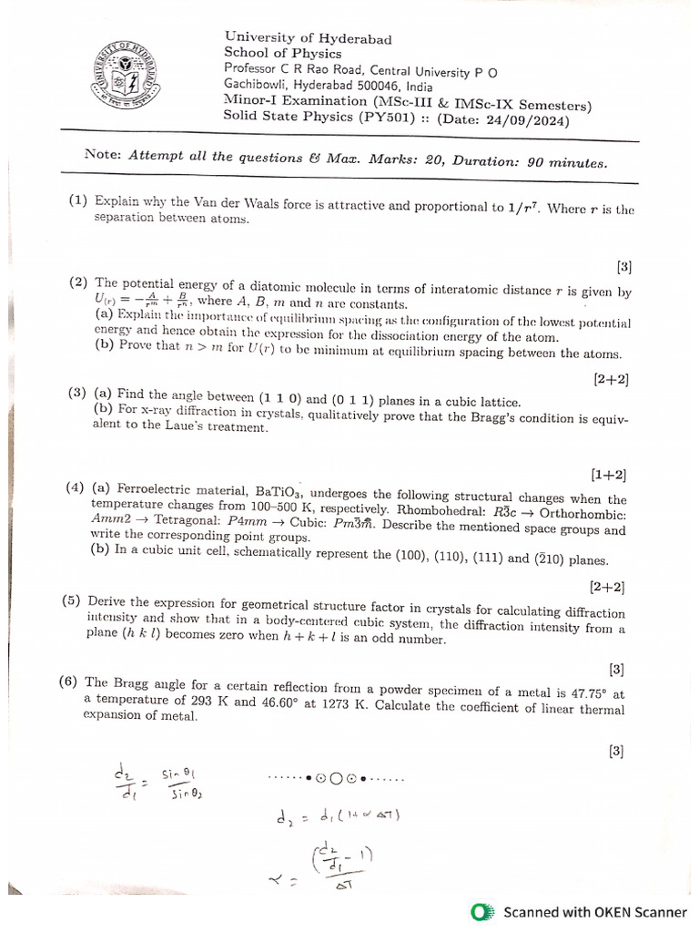 Pyq 3rd Sem 2024 | PDF