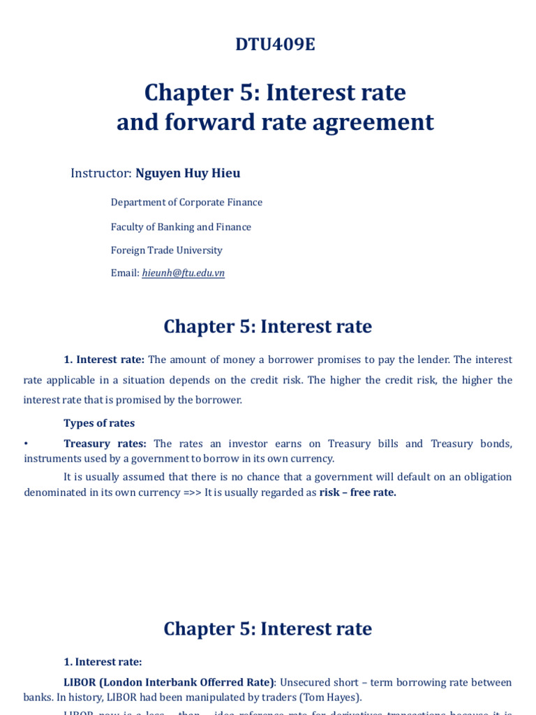 Understanding Interest Rates and Derivatives | PDF | Repurchase ...