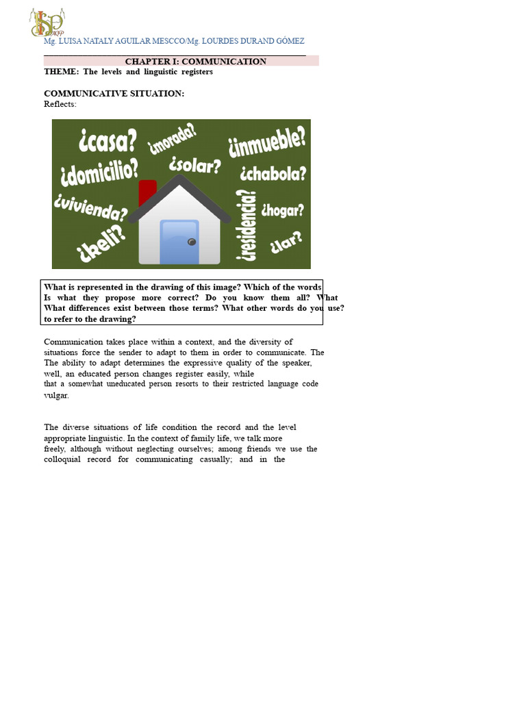 Understanding Linguistic Registers in Communication | PDF | Jargon ...