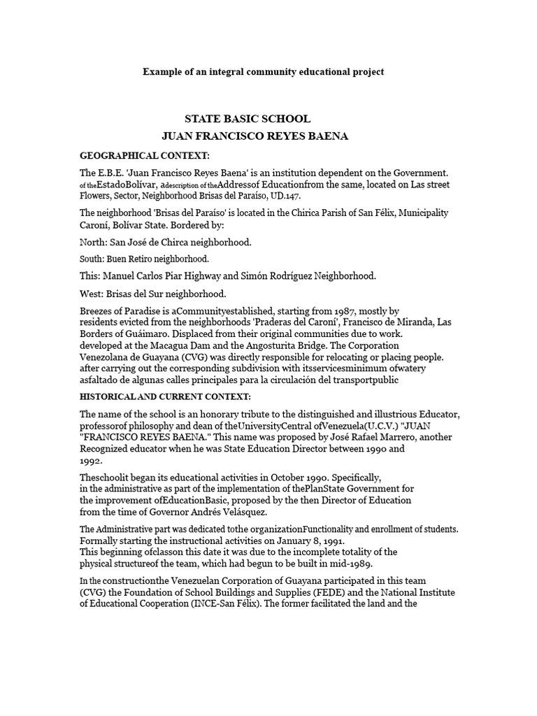 Community Educational Project Overview | PDF | Swot Analysis