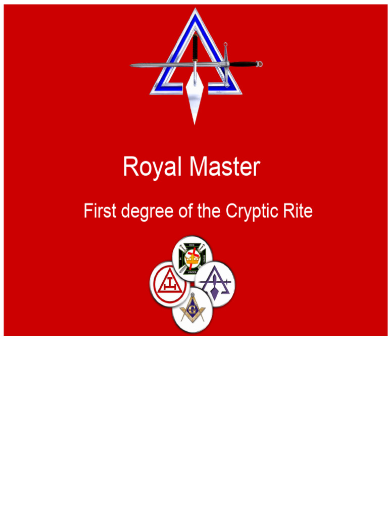 Understanding the Royal Master Degree | PDF | Western Esotericism ...