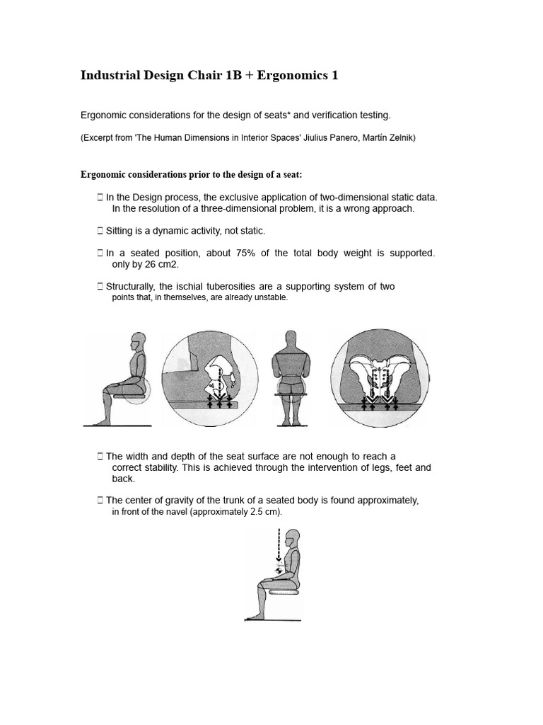 Ergonomic Chair Design Guidelines | PDF | Usability | Measurement