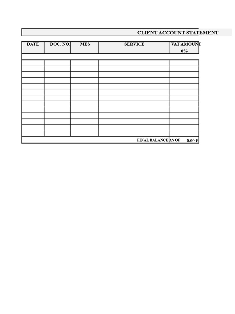Client Account Statement | PDF