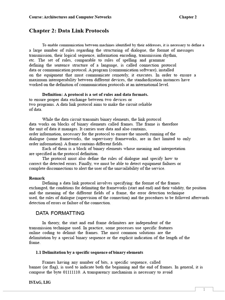 Data Link Protocols Overview | PDF | Error Detection And Correction | Bit