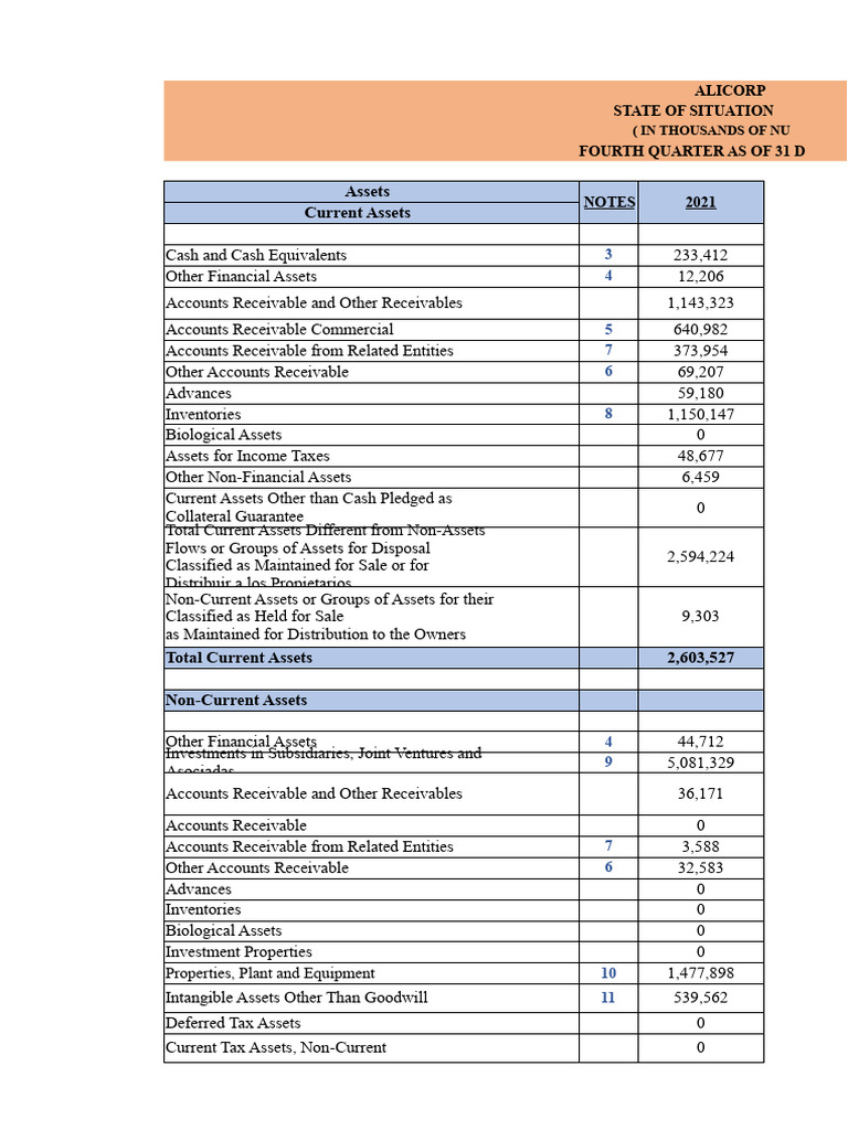 Alicorp Q4 2021 Financial Overview | PDF | Equity (Finance) | Book Value