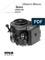 Kohler CV17 - CV26 Owners Manual