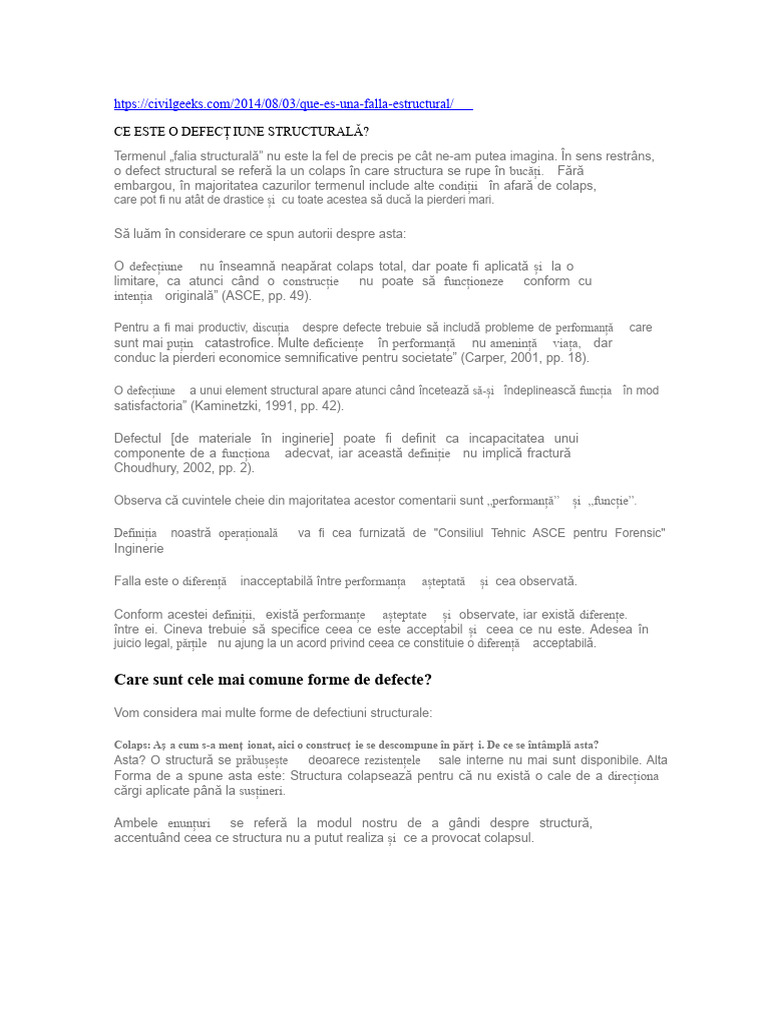 Defect Structural | PDF