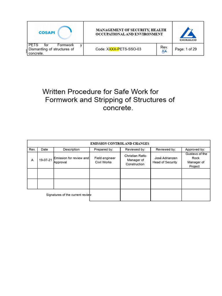 PETS FORMWORK AND DEFORMING Rev.0A | PDF | Crane (Machine) | Concrete