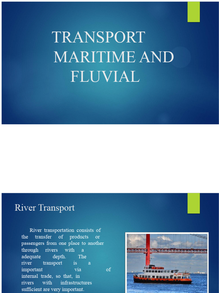 Maritime and River Transport | PDF | Ships | Transport