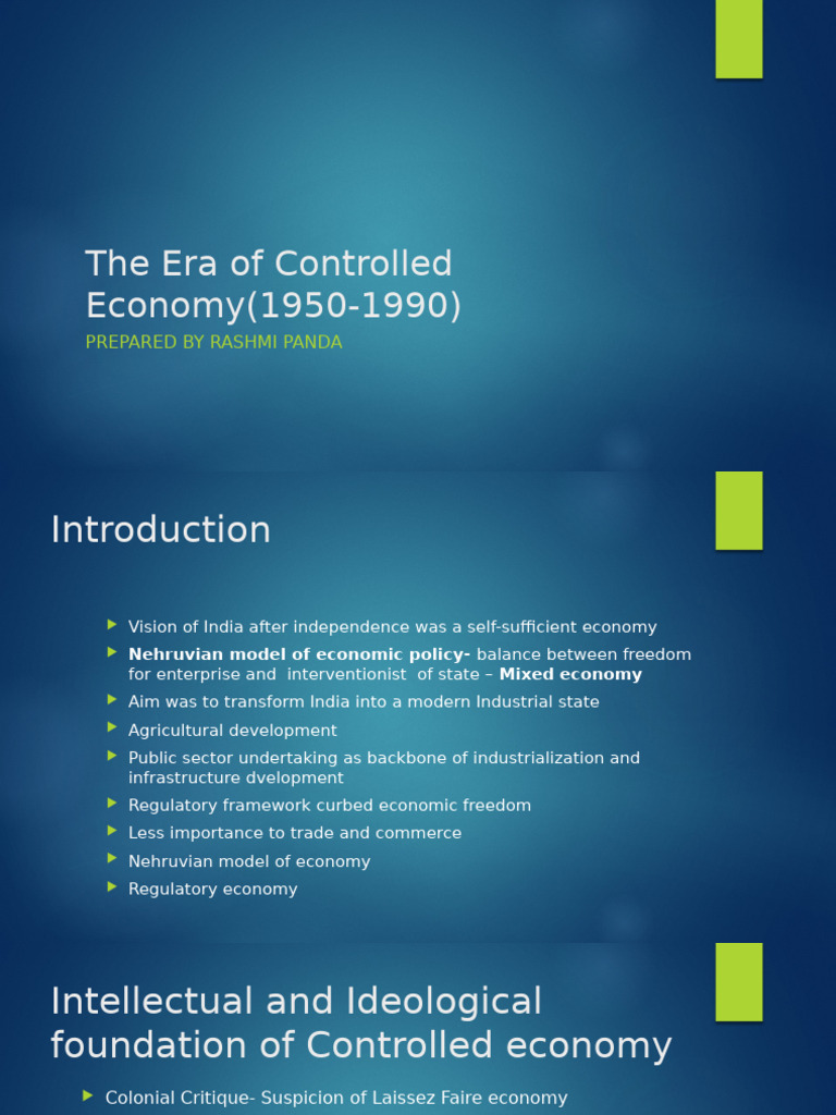 India’s Controlled Economy (1950-1990) | PDF | Balance Of Payments ...
