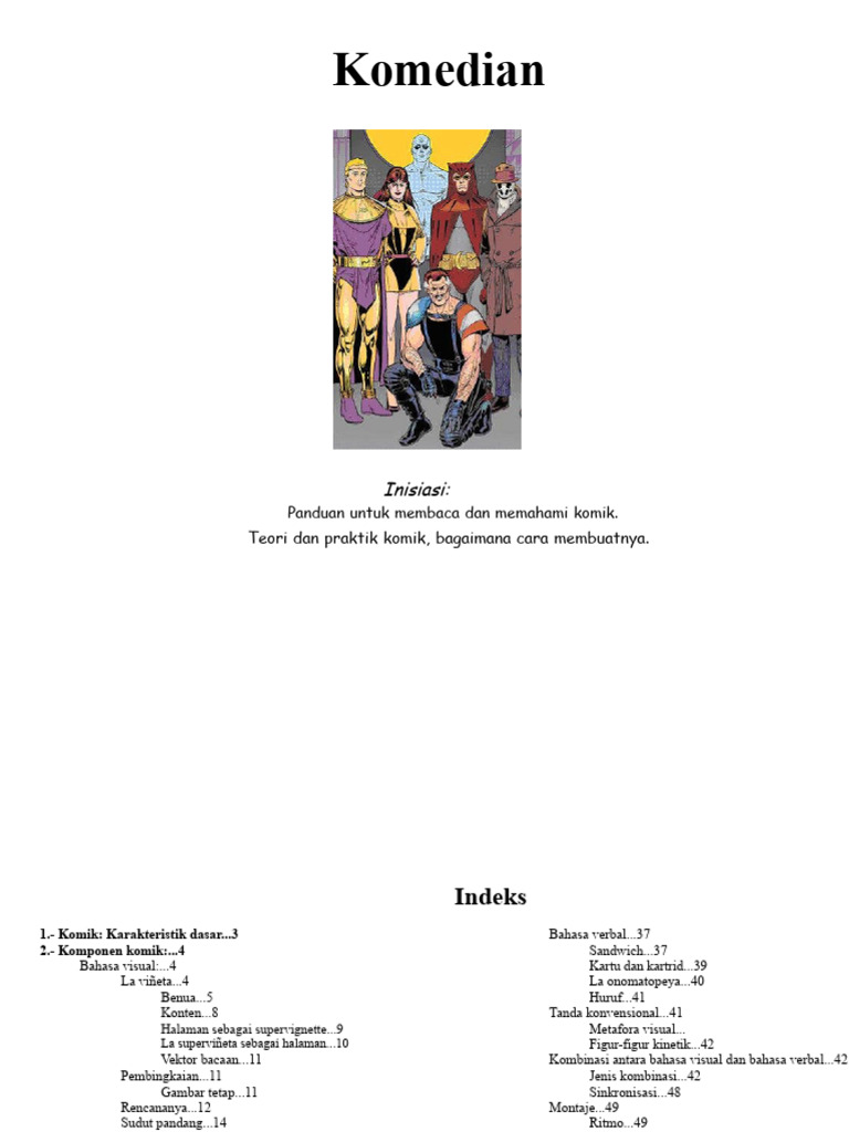 Panduan Lengkap Membuat Komik | PDF