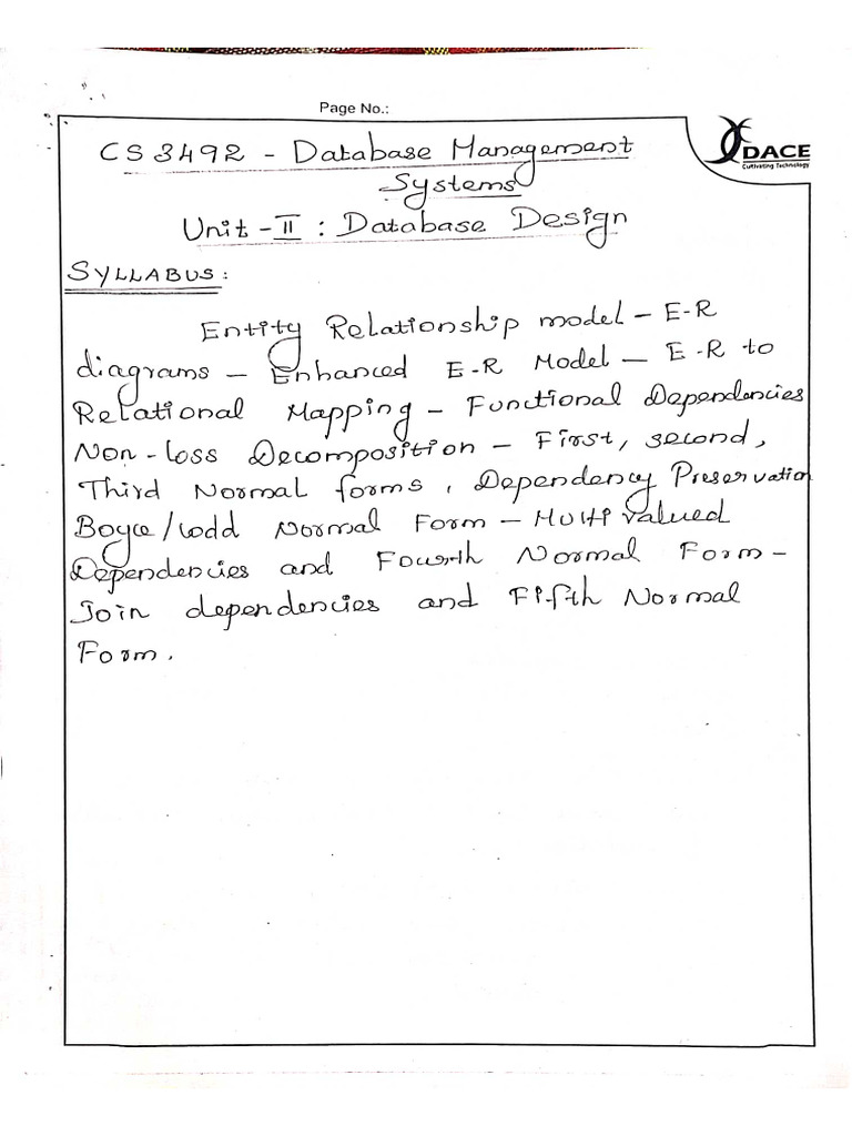 DBMS Unit 2 | PDF