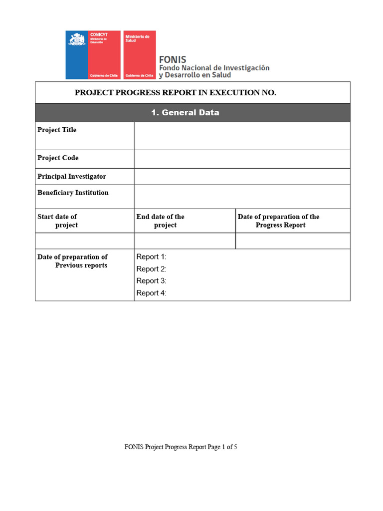 Progress Report FONIS Projects | PDF