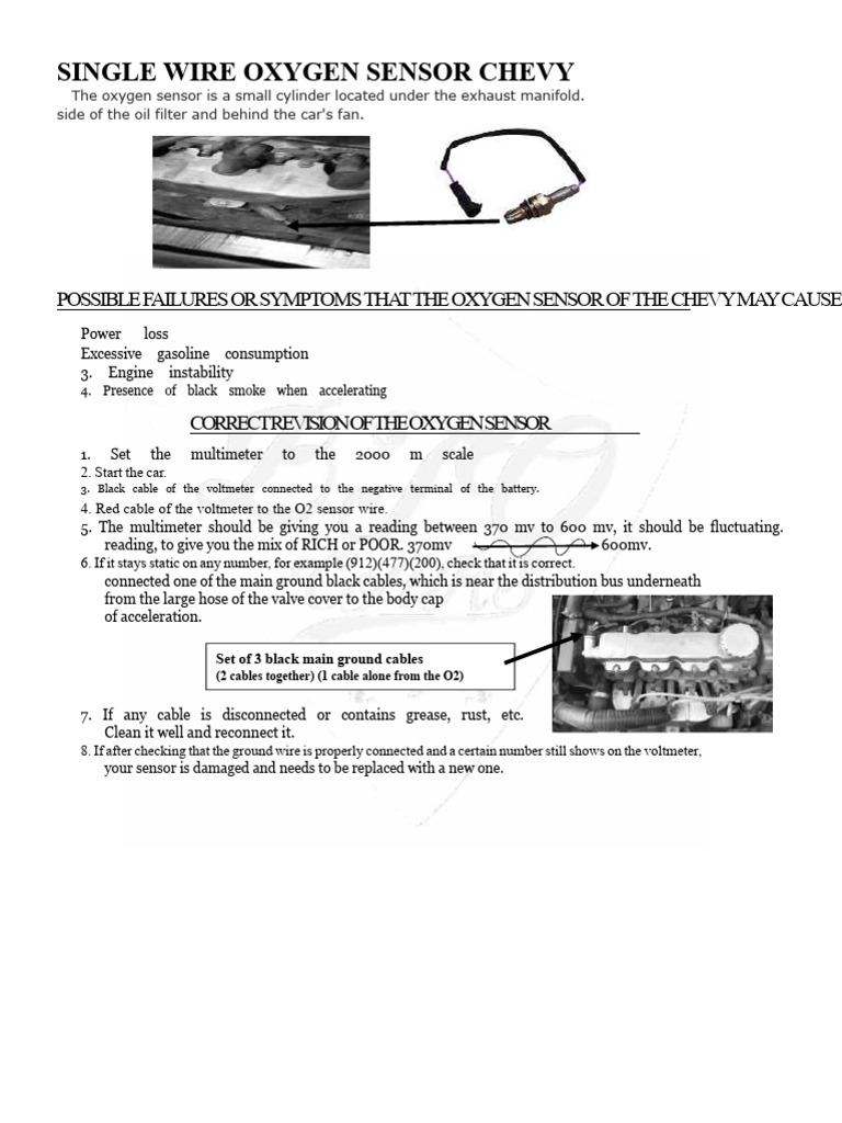 Oxygen Sensor Chevy | PDF