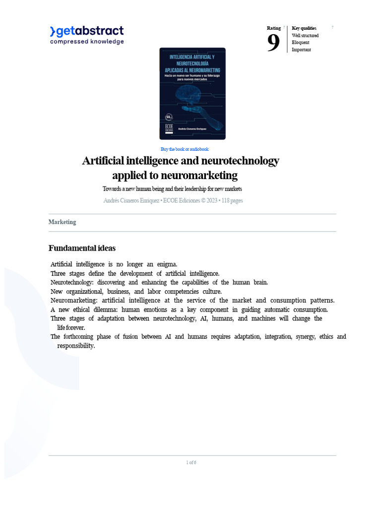 Artificial Intelligence and Neurotechnology Applied To Neuromarketing ...