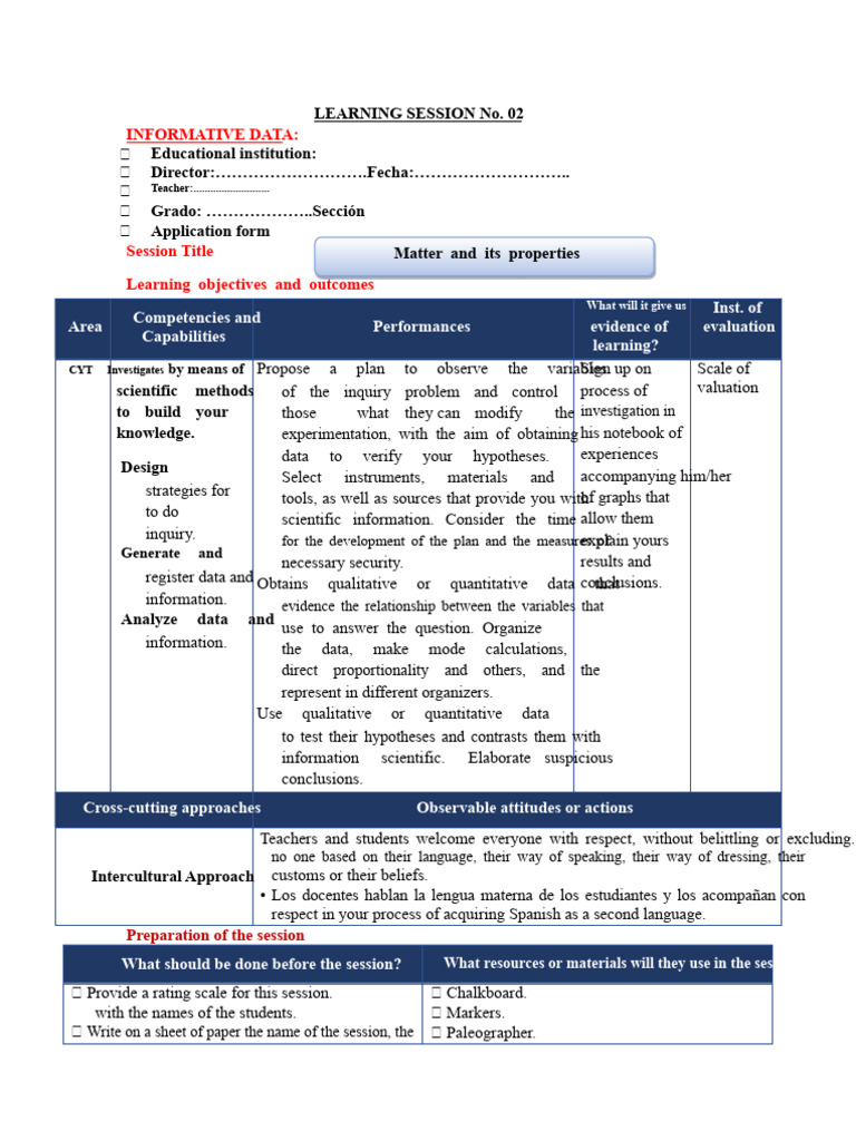 Properties of Matter Learning Session | PDF | Quantitative Research | Data