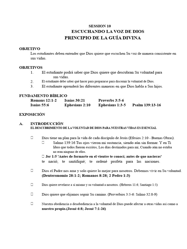 Escuchando la Voz de Dios: Guía Divina | PDF | Dios | Cristo (título)