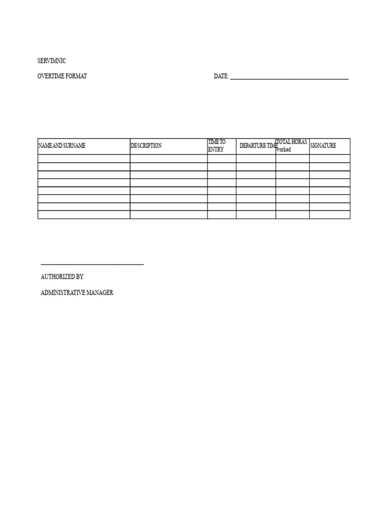Extra time format word.docx | PDF