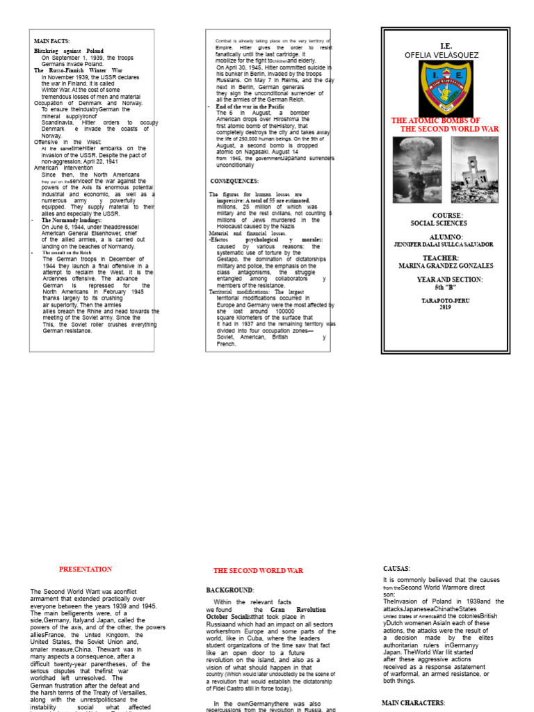 Key Events of World War II | PDF | World War II | Nazi Germany