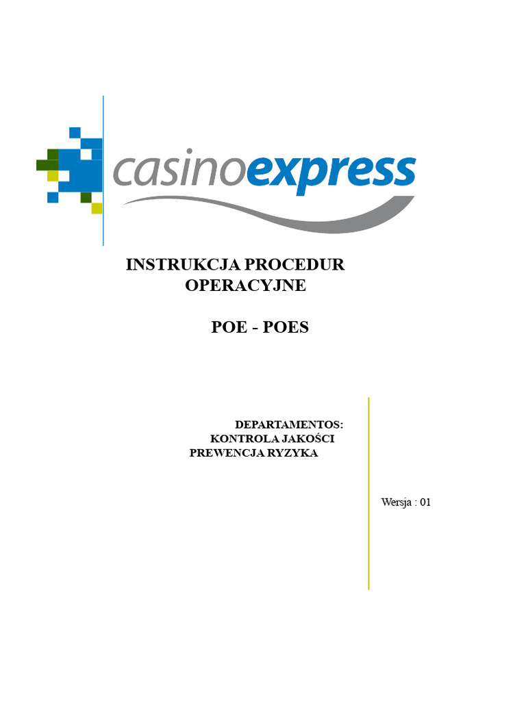 Manual Procedur Operacyjnych - Poe - Instrukcja Procedur Zapobiegania | PDF