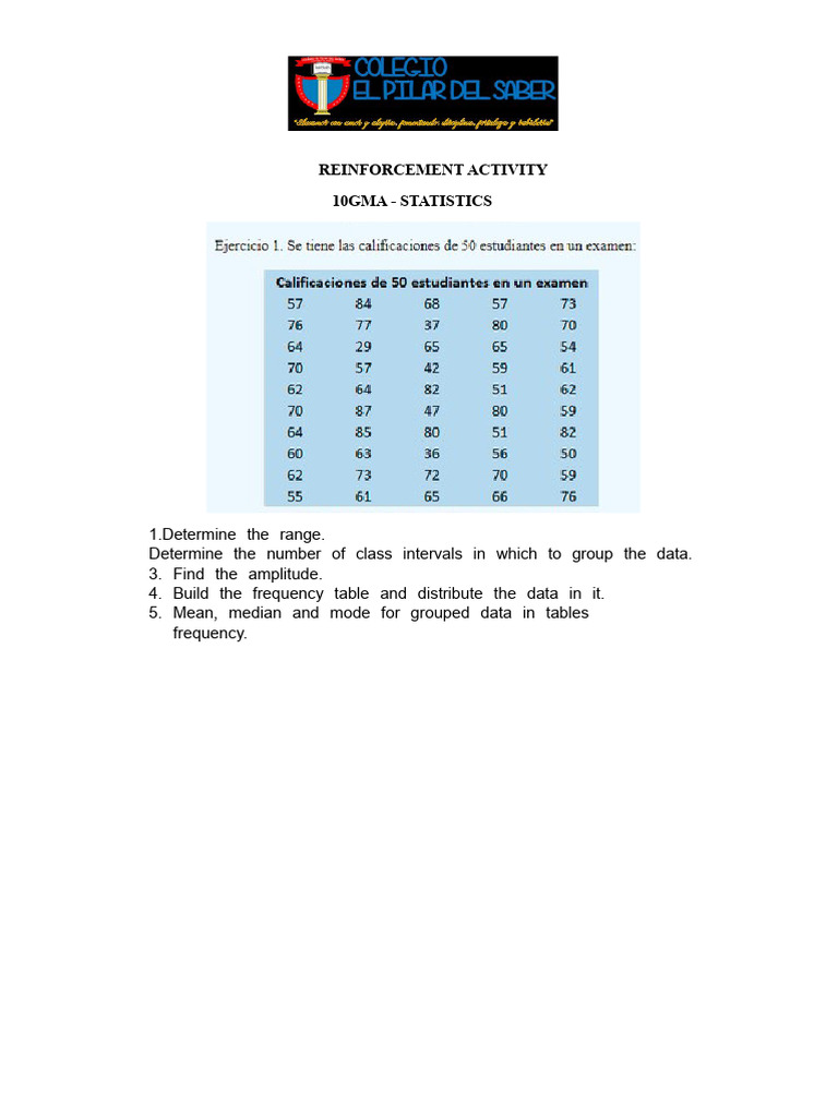 Statistics: Frequency Table & Measures | PDF
