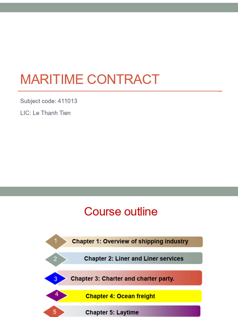 Maritime Shipping and Trade Overview | PDF | Port | Cargo