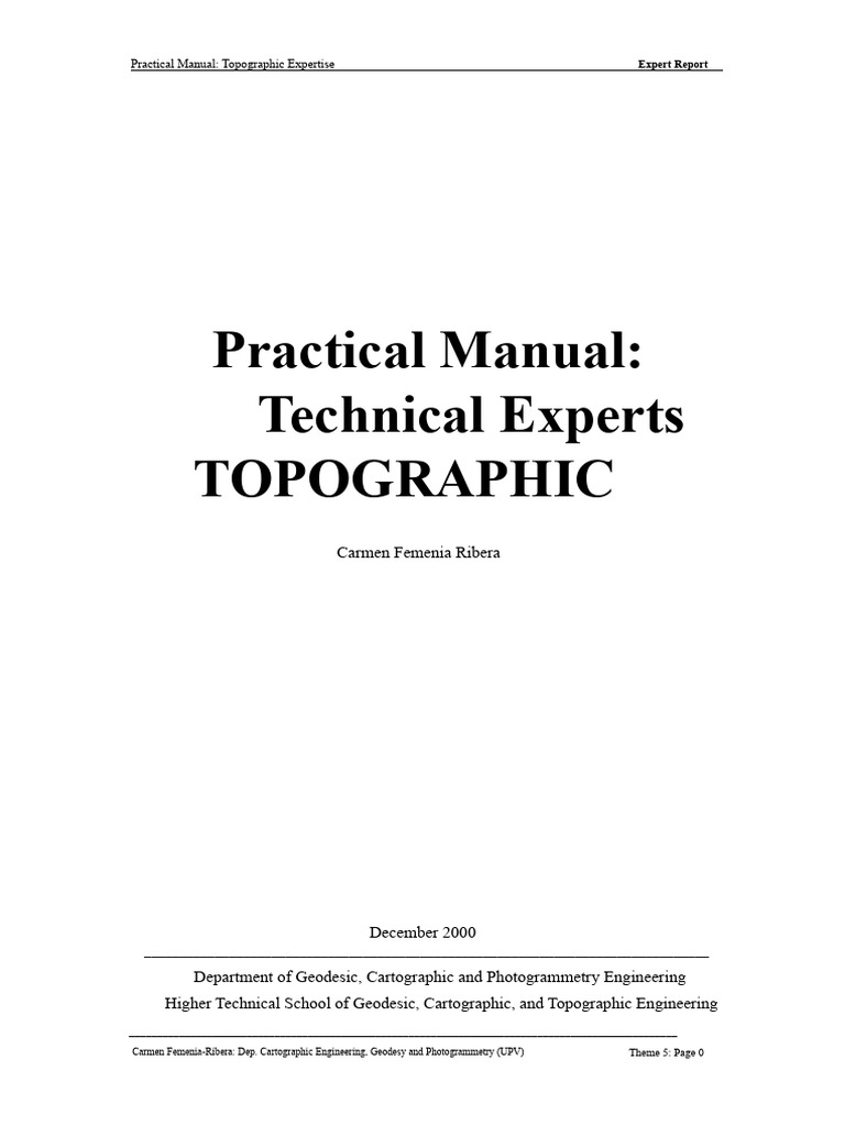 Topographic Expert Report Guide | PDF | Topography | Surveying