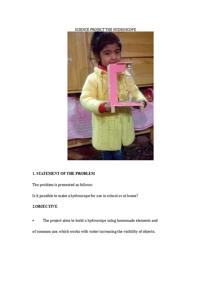 DIY Hydroscope Science Project Guide | PDF | Incandescent Light Bulb ...