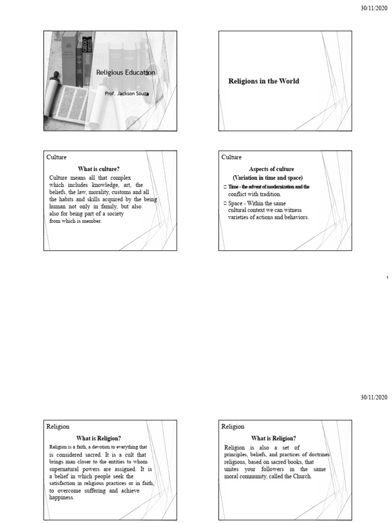 Religions in The World (Slides) | PDF | Supernatural | Faith