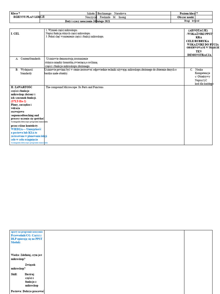 Cot DLP Nauka 7 | PDF