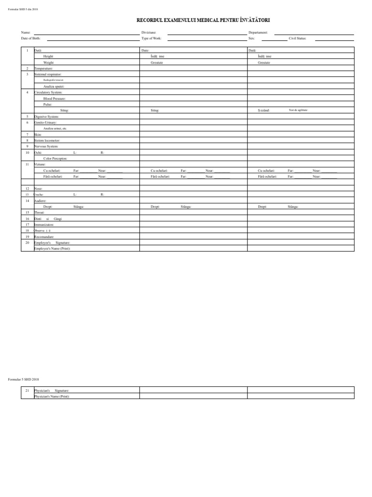 SHD Formular 5 | PDF