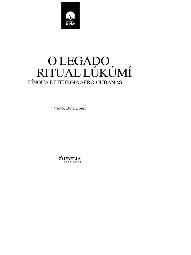 O Legado Ritual Lukumí | PDF | Santeria | Padre