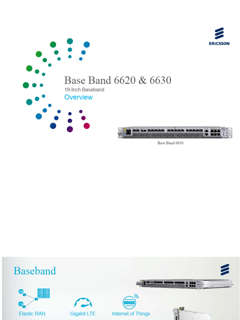 Ericsson Base Band 6620/6630 Overview | PDF | Lte (Telecommunication ...
