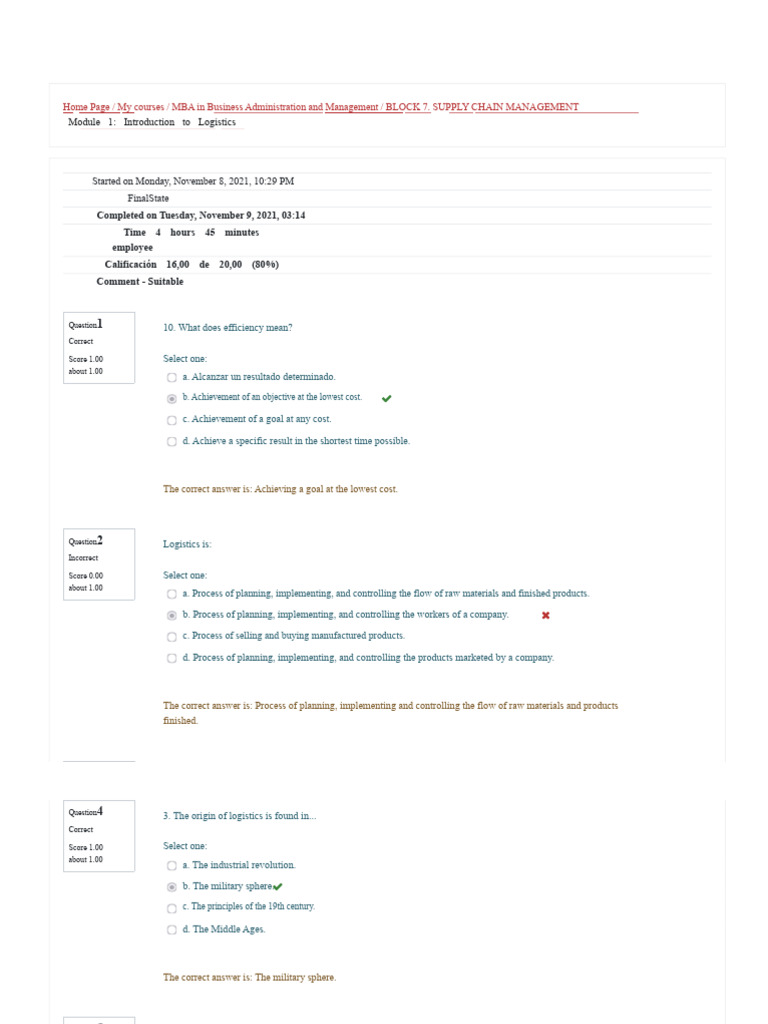 MBA Supply Chain Management Overview | PDF | Lean Manufacturing | Logistics